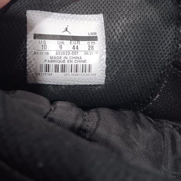 Nike Air Jordan Legacy 312 black cement sneakers Men Size 10 - Picture 6 of 8